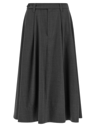 Миди BRUNELLO CUCINELLI Wheel skirt