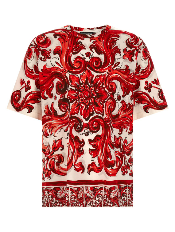 Футболка DOLCE & GABBANA 'Maiolica' (G8PN9TII7KOID5DQ) #1