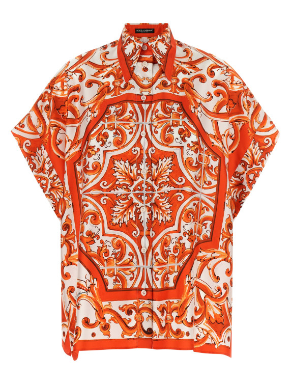 Рубашка, блузка DOLCE & GABBANA 'Maiolica' (F5T52TGDDRES9000) #1