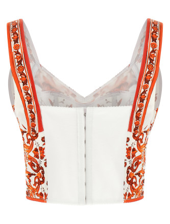 Повседневный топ DOLCE & GABBANA 'Maiolica' (F7BB1TGDDRJS9000) #