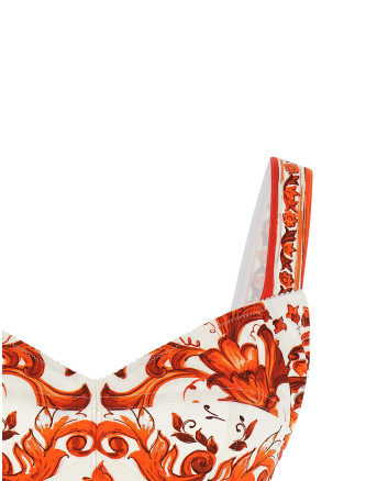 Повседневный топ DOLCE & GABBANA 'Maiolica' (F7BB1TGDDRJS9000) #