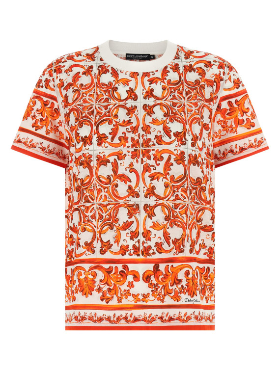 Футболка DOLCE & GABBANA 'Maiolica' (F8V42TGDDT6S9000) #1