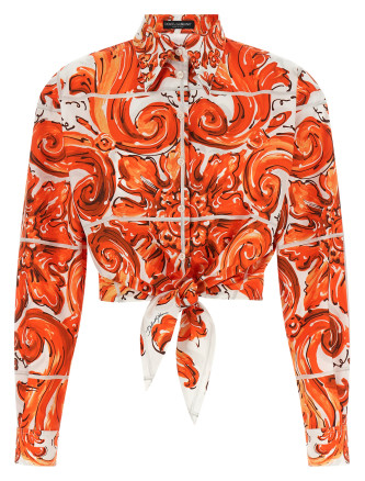 Рубашка, блузка DOLCE & GABBANA 'Maiolica'