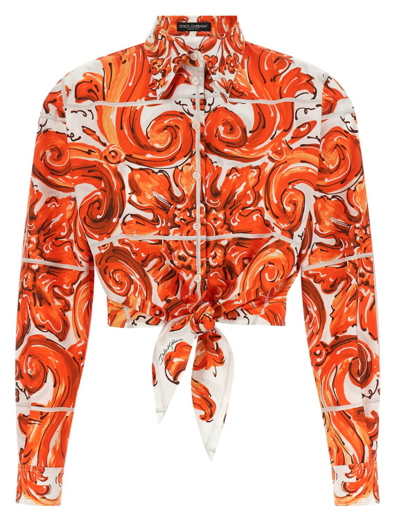 Рубашка, блузка DOLCE & GABBANA 'Maiolica' (F5S65TGDDRDS9000) #1