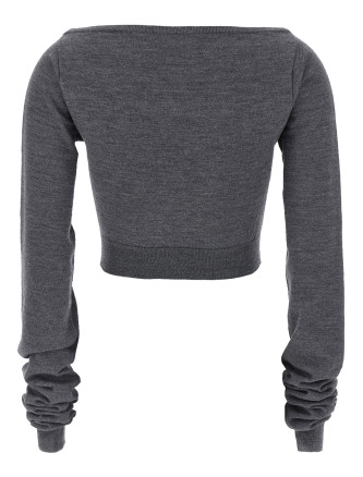 Повседневный топ MIU Cropped knit top (MMLB07SOOO16WSF0480) #