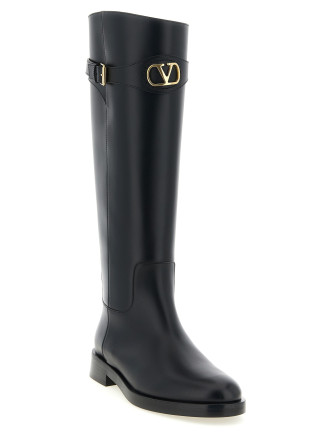 Высокие сапоги VALENTINO GARAVANI 'VLogo Signature' (W2S0MT1DSH0NO) #