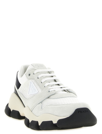 Кроссовки PRADA Mesh and suede sneakers (1E506OF0453KU1F0009) #