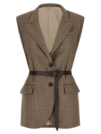 Жилет BRUNELLO CUCINELLI Belted vest