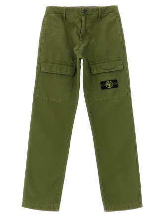 Брюки STONE ISLAND JUNIOR Canvas cargo pants