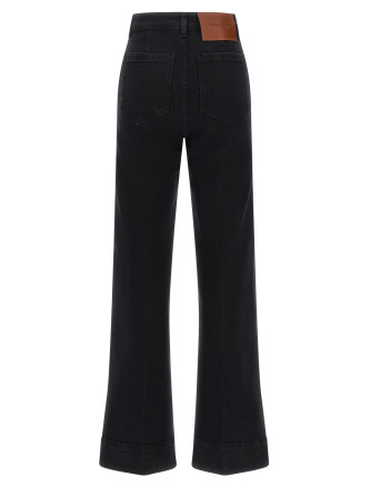 Джинсы VICTORIA BECKHAM 'Alina' (1226DJE007252JSWASHEDBLACK) #