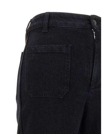 Джинсы VICTORIA BECKHAM 'Alina' (1226DJE007252JSWASHEDBLACK) #