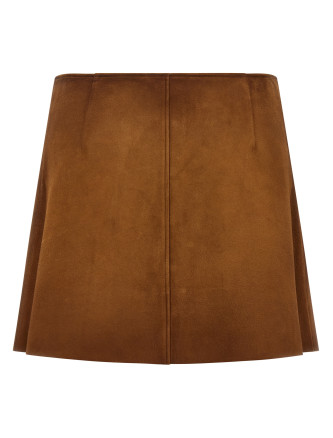 Макси MIU Suede skirt (MPD859SOOO19QLF0046) #