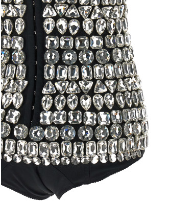 Верх DOLCE & GABBANA Crystal bodysuit (F73O3ZGD0O8S8400) #