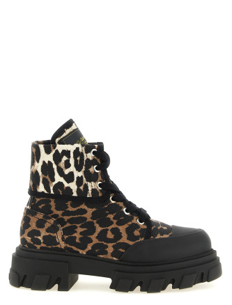 Әскери етік GANNI Denim ankle boots