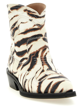 Техасские ботинки GANNI Western ankle boots (D1010003135) #
