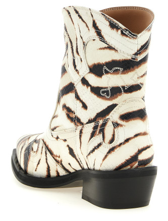 Техасские ботинки GANNI Western ankle boots (D1010003135) #