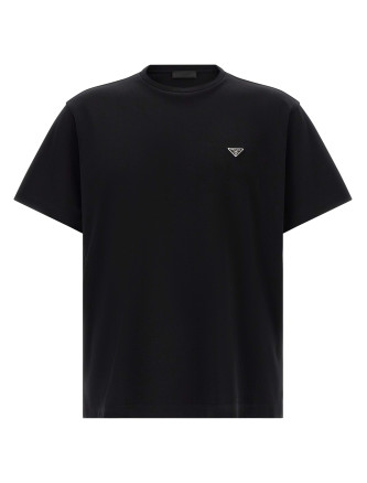 Футболка PRADA Triangle logo t-shirt
