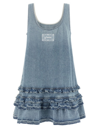 Мини GANNI Denim dress (A1030531565) #