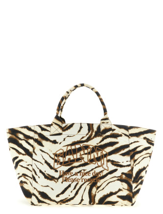 Ручная сумка GANNI 'XXL Zebra'