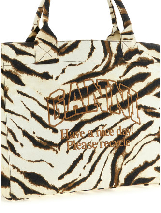 Ручная сумка GANNI 'XXL Zebra' (C2080025135) #