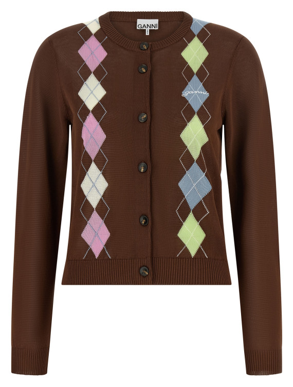 Свитер, кардиган GANNI 'Argyle' (A116000905H) #1