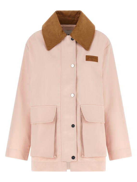 Повседневная куртка GANNI Twill jacket (A1010227065) #1