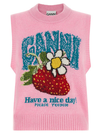 Топ GANNI 'Strawberry'