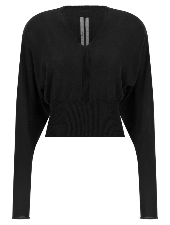 Повседневный топ RICK OWENS 'V Cropped' (RP02F5665M09) #1