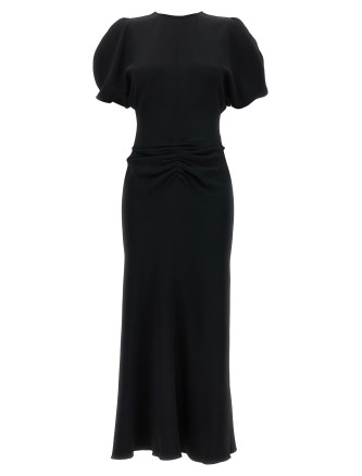 'Gathered Waist Midi' dress