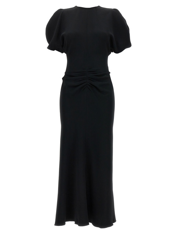Миди VICTORIA BECKHAM 'Gathered Waist Midi' (1124WDR005227ABLACK) #1