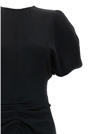 Миди VICTORIA BECKHAM 'Gathered Waist Midi' (1124WDR005227ABLACK) #