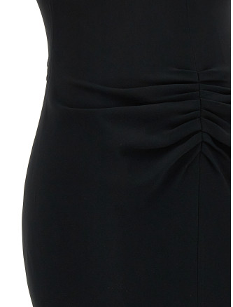 Миди VICTORIA BECKHAM 'Gathered Waist Midi' (1124WDR005227ABLACK) #
