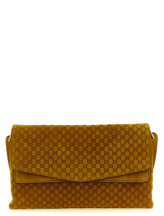 Сумка на плечо GUCCI GG medium suede shoulder bag