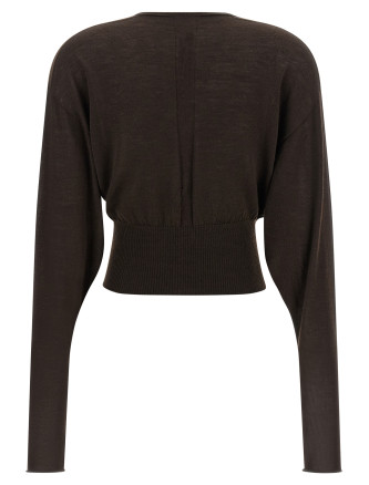 Повседневный топ RICK OWENS 'V Cropped' (RP02F5665M84) #