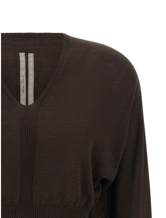 Повседневный топ RICK OWENS 'V Cropped' (RP02F5665M84) #