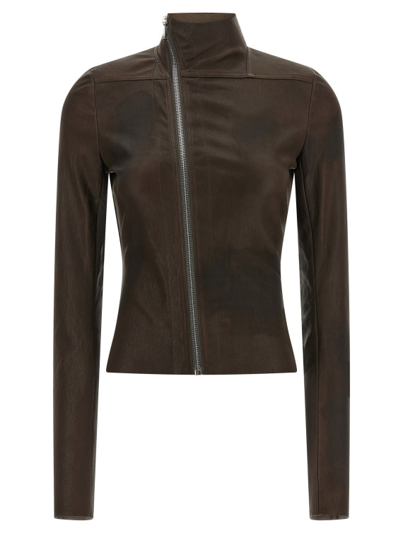 Кожаная куртка RICK OWENS 'Gary' (RP02F5701LSV84) #1