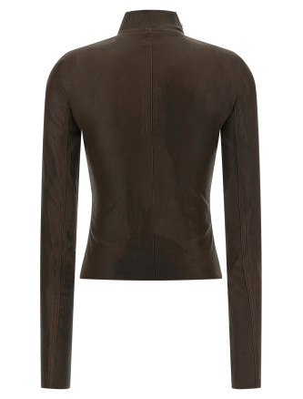 Кожаная куртка RICK OWENS 'Gary' (RP02F5701LSV84) #