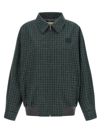 Повседневная куртка MIU Check cotton blouson