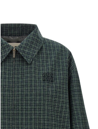 Повседневная куртка MIU Check cotton blouson (ML1569SOOO6210F0V9D) #