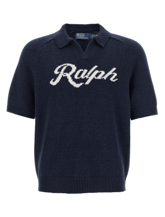 Intarsia logo sweater