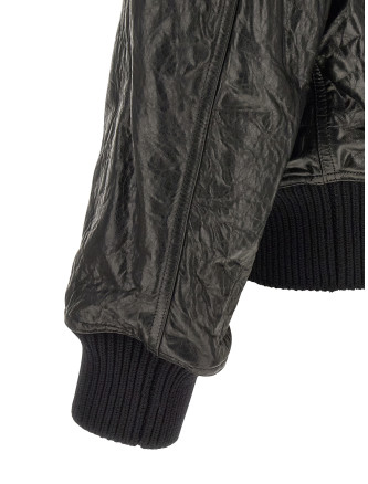 Кожаная куртка RICK OWENS 'Dracuflight' (RU02F4751LBE09) #