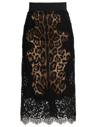 Юбка DOLCE & GABBANA animalier skirt