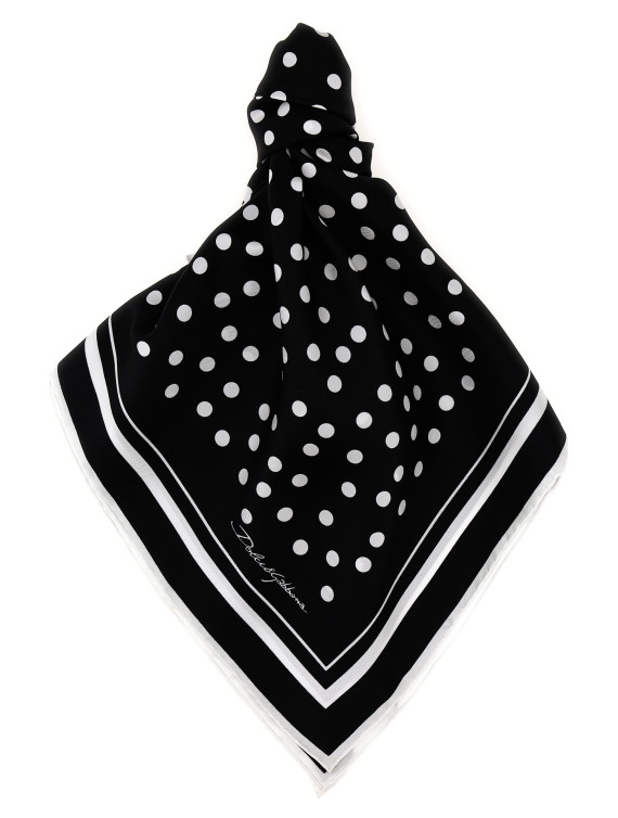 Шарф, платок DOLCE & GABBANA Polka dot scarf (FN090RGDCFXHNBEW) #1