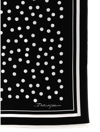Шарф, платок DOLCE & GABBANA Polka dot scarf (FN090RGDCFXHNBEW) #