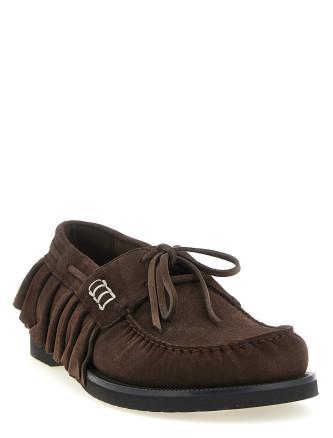 Мокасины J.W.ANDERSON Suede volant boat shoe (MO0007LA0415660) #