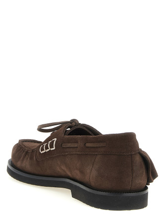 Мокасины J.W.ANDERSON Suede volant boat shoe (MO0007LA0415660) #