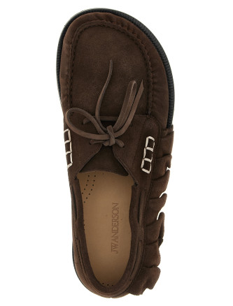 Мокасины J.W.ANDERSON Suede volant boat shoe (MO0007LA0415660) #