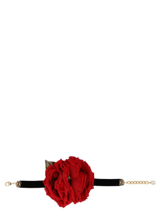 Алқа DOLCE & GABBANA Rose appliqué choker