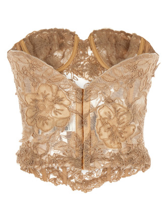 Вечерний топ ERMANNO SCERVINO Lace bustier top (D482L708UZS61317) #