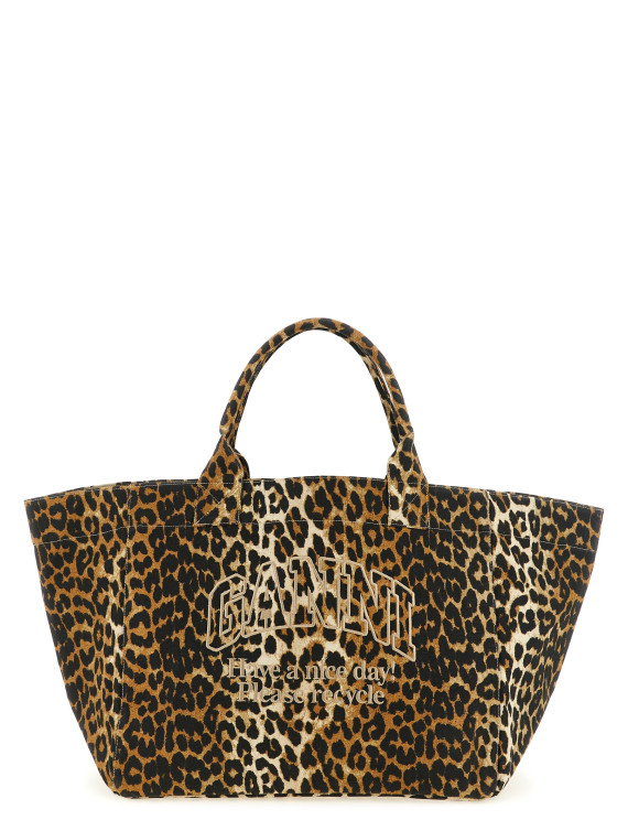 Сумка-тоут GANNI 'Leopard XXL' (A7161943) #1